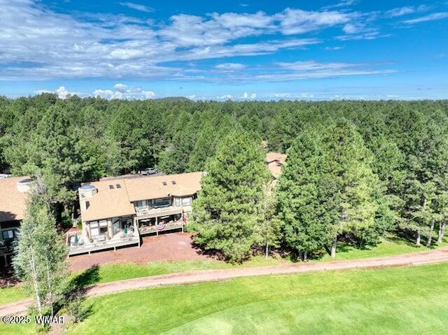 3651 Crown Dancer Dr Unit 8, Pinetop, AZ 85935 - drone / aerial view featuring a forest view