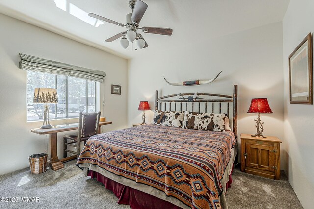 4509 Stone Pine Dr, Pinetop, AZ 85935 - carpeted bedroom with a ceiling fan