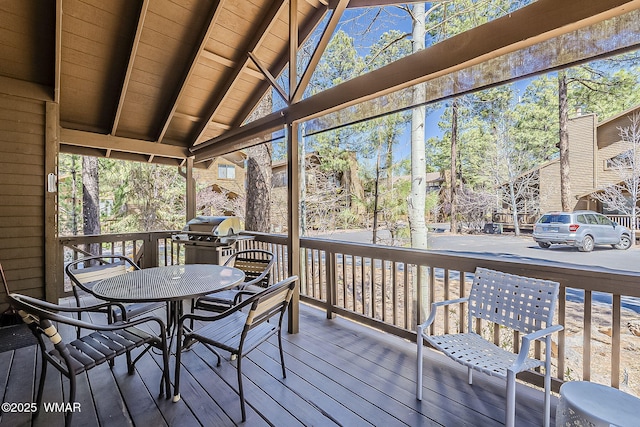 4509 Stone Pine Dr, Pinetop, AZ 85935 - sunroom / solarium with outdoor dining area and plenty of natural light