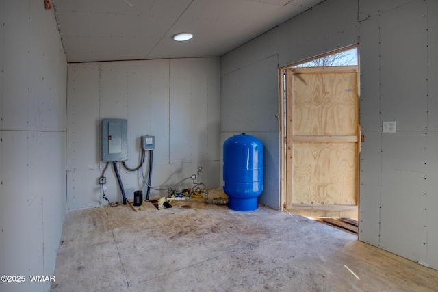 utility room featuring electric panel