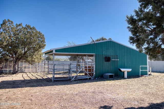 view of outbuilding featuring an outdoor structure and an exterior structure