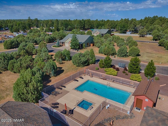 5200 S Morgan Mountain Dr, Show Low, AZ 85901 - drone / aerial view of a pool area