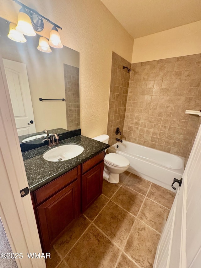5200 S Morgan Mountain Dr, Show Low, AZ 85901 - full bath with vanity, shower / washtub combination, and a textured wall