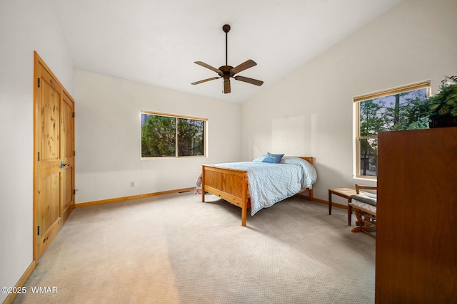 20 W Suncrest Ct, Show Low, AZ 85901 - bedroom with baseboards, light colored carpet, and multiple windows