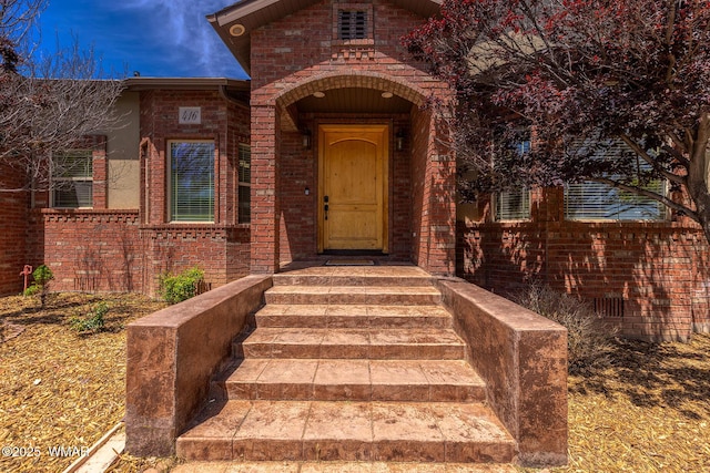 416 S 2nd St, Snowflake, AZ 85937 - property entrance with brick siding