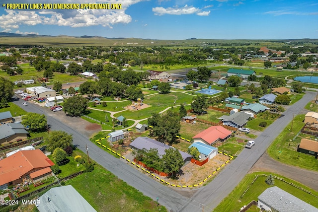drone / aerial view featuring a residential view