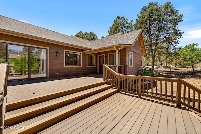 2232 Eagle Ln, Overgaard, AZ 85933 - view of deck