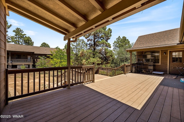 2232 Eagle Ln, Overgaard, AZ 85933 - view of wooden terrace