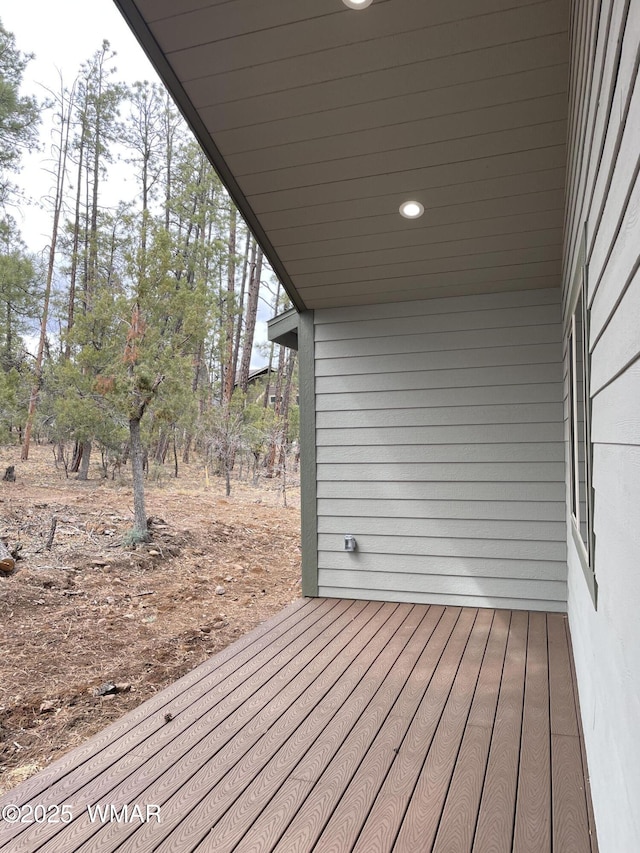 2490 Aspen Run, Pinetop, AZ 85935 - view of wooden terrace
