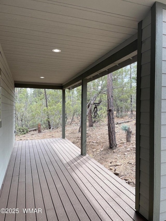 2490 Aspen Run, Pinetop, AZ 85935 - view of wooden deck