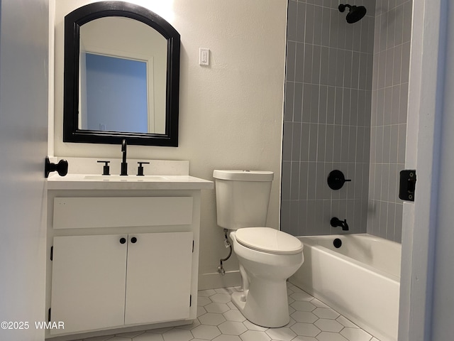 242 E 7th Ave, Eagar, AZ 85925 - full bathroom featuring vanity,  shower combination, and tile patterned floors