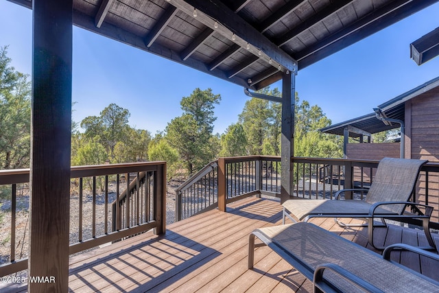 view of deck