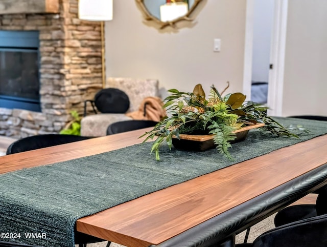 view of dining space