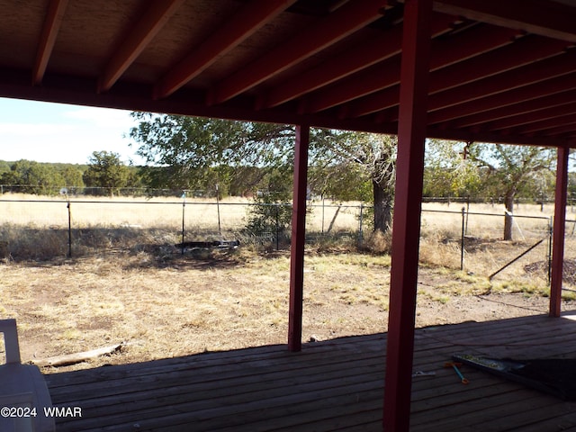 wooden deck with fence