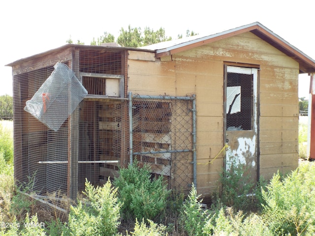 view of poultry coop