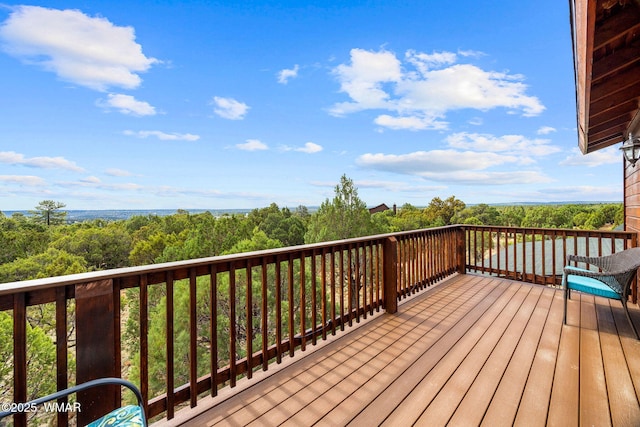 1537 Georgann Cir, Heber, AZ 85928 - view of wooden terrace