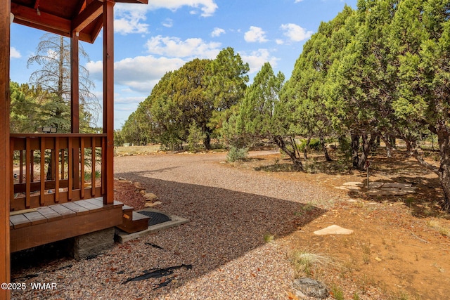 1537 Georgann Cir, Heber, AZ 85928 - view of yard with a deck