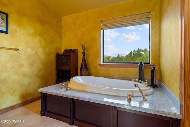 1537 Georgann Cir, Heber, AZ 85928 - full bath featuring a bath and tile patterned flooring