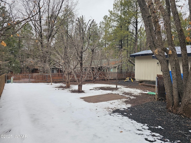 4989 Drifting Snow Loop Unit 4, Pinetop, AZ 85935 - snowy yard featuring fence