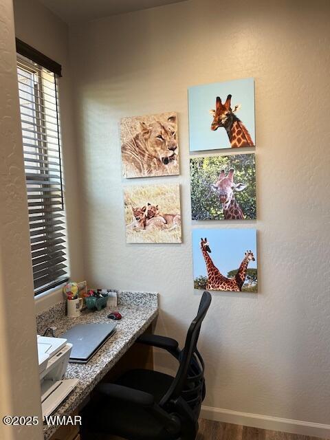 3180 N Eagles Creek Dr, Show Low, AZ 85901 - office featuring wood finished floors and baseboards