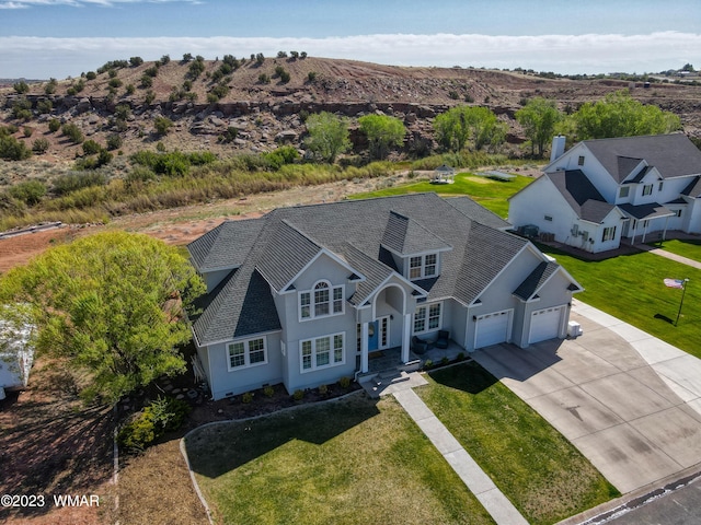 aerial view of property and surrounding area
