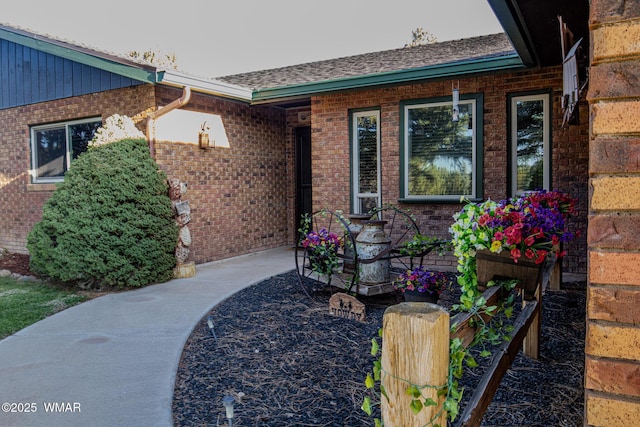 1092 Cedar Dr, Show Low, AZ 85901 - entrance to property featuring brick siding and a shingled roof