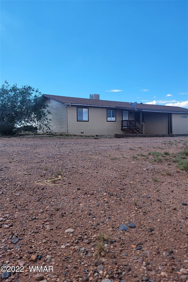 view of rear view of property