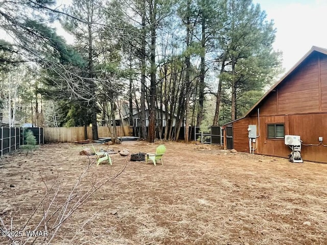 4971 Buck Springs Rd, Pinetop, AZ 85935 - view of yard with a fire pit and fence