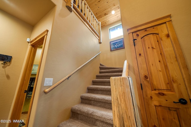 2011 N Lake Breeze Rd, Lakeside, AZ 85929 - stairs featuring recessed lighting