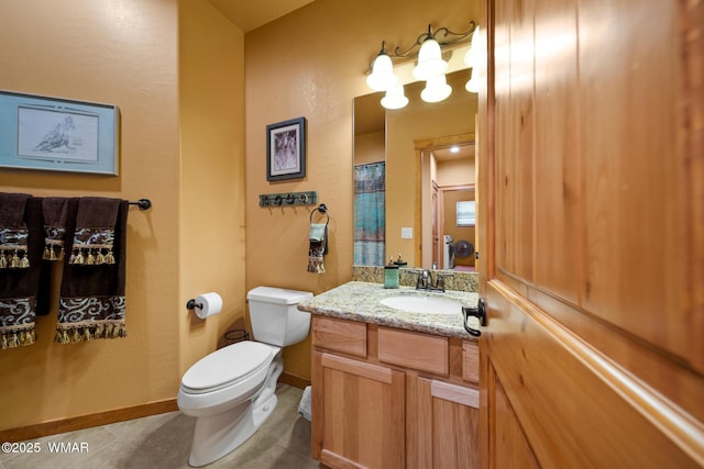 2011 N Lake Breeze Rd, Lakeside, AZ 85929 - full bathroom with toilet, tile patterned floors, and vanity
