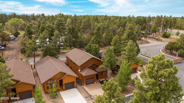 2011 N Lake Breeze Rd, Lakeside, AZ 85929 - aerial view of property and surrounding area featuring a forest
