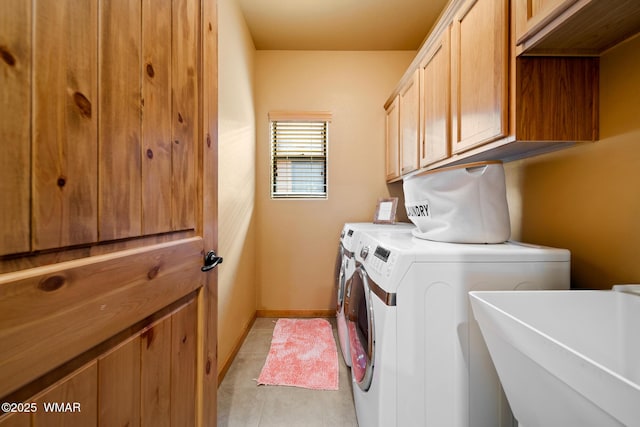 2011 N Lake Breeze Rd, Lakeside, AZ 85929 - laundry area with cabinet space and washing machine and clothes dryer