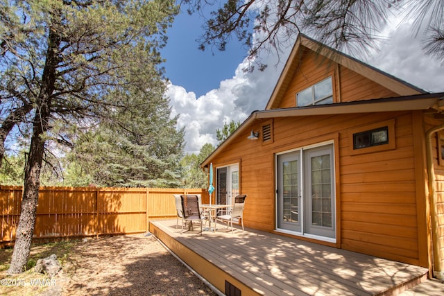 5029 Show Low Lake Rd, Show Low, AZ 85901 - view of wooden terrace