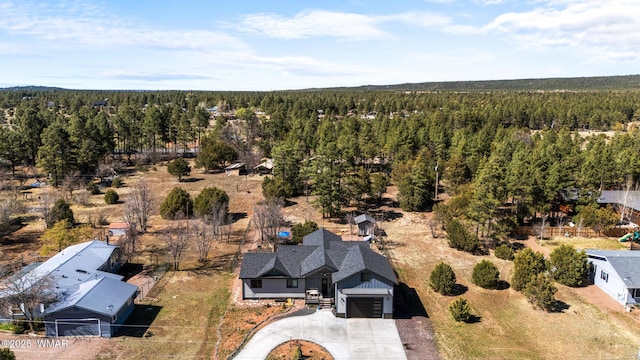 2872 Penny Ln, Lakeside, AZ 85929 - aerial view of property and surrounding area featuring a heavily wooded area