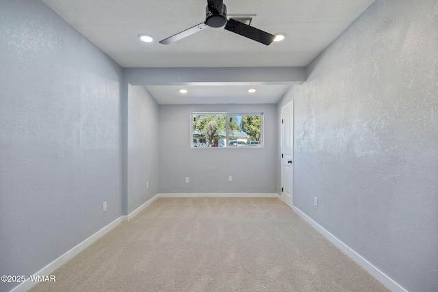 261 S 5th Pl, Show Low, AZ 85901 - carpeted spare room with a ceiling fan and recessed lighting