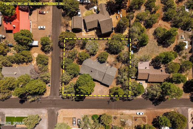 261 S 5th Pl, Show Low, AZ 85901 - aerial overview of property's location with property boundaries highlighted