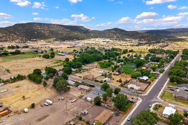 236 E 6th St, Eagar, AZ 85925 - aerial view of property and surrounding area featuring mountains