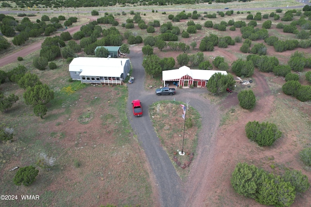 bird's eye view featuring a rural view