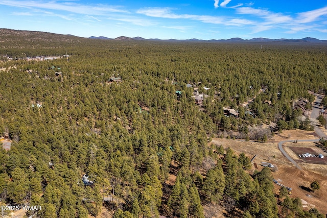 1825 E Woodchuck Ln, Pinetop, AZ 85935 - bird's eye view with a mountain view and a view of trees