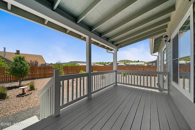 289 N Divot Dr, Eagar, AZ 85925 - deck with a fenced backyard
