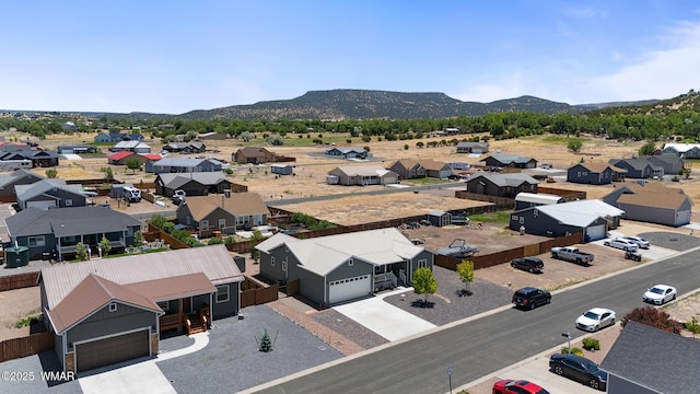 289 N Divot Dr, Eagar, AZ 85925 - aerial view of residential area featuring mountains