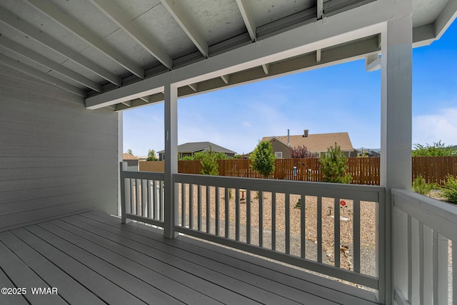 289 N Divot Dr, Eagar, AZ 85925 - deck with a fenced backyard