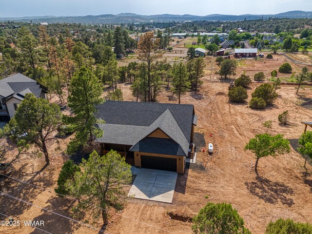1028 School House Ln, Show Low, AZ 85901 - view from above of property with a mountainous background