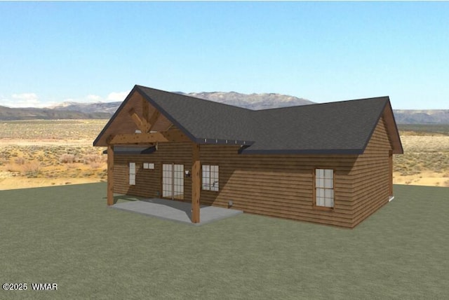 2730 Church Ln, Overgaard, AZ 85933 - view of side of property featuring a mountain view and a patio area
