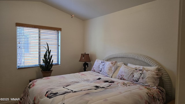3024 Buck Crossing Way, Pinetop, AZ 85935 - bedroom with multiple windows and vaulted ceiling