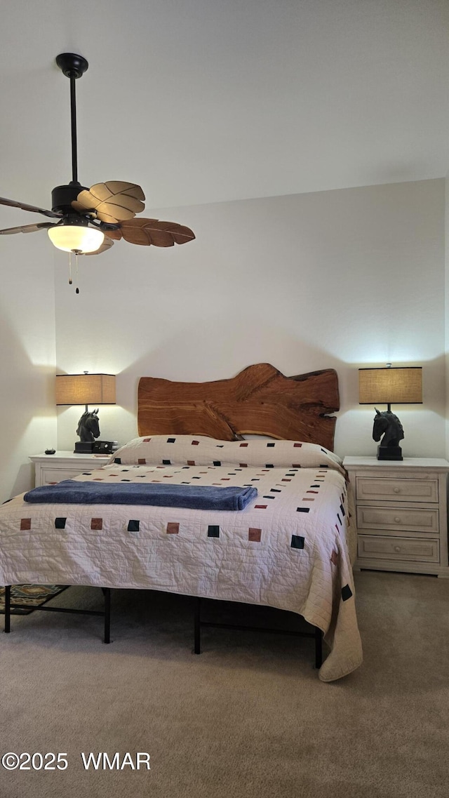 3024 Buck Crossing Way, Pinetop, AZ 85935 - carpeted bedroom featuring a ceiling fan