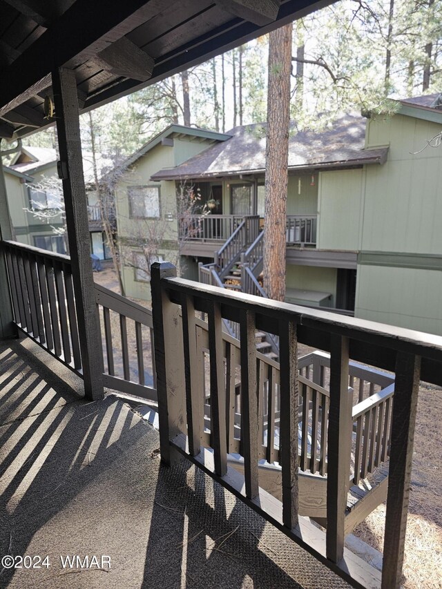2844 Park Cir Unit 36A, Pinetop, AZ 85935 - deck with stairs