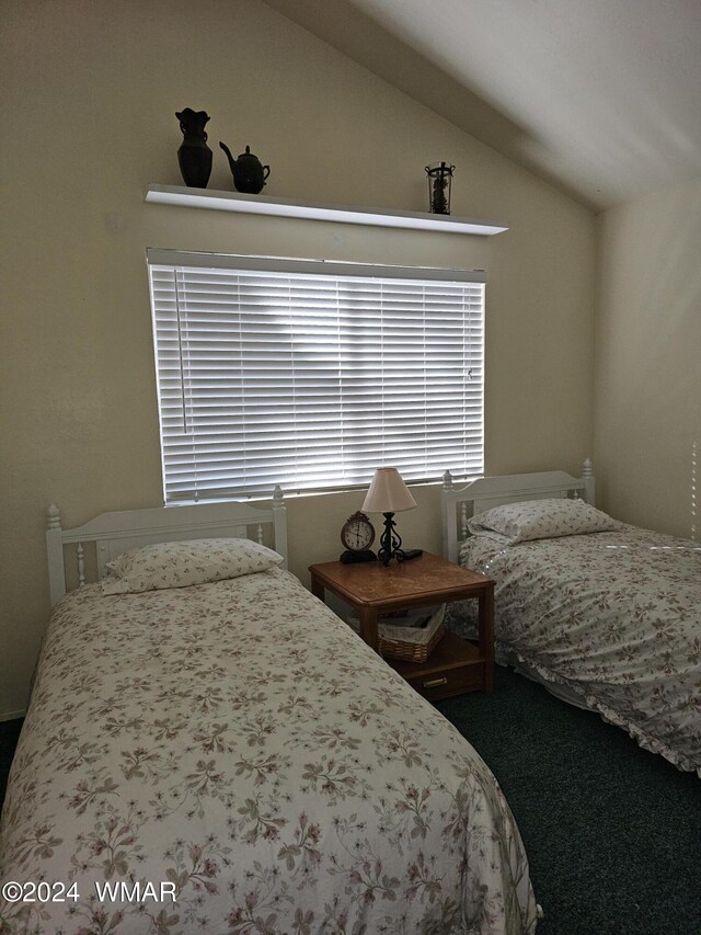 2844 Park Cir Unit 36A, Pinetop, AZ 85935 - bedroom with vaulted ceiling