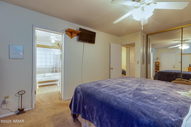 2045 Silver Creek Dr, Show Low, AZ 85901 - bedroom featuring light carpet and a ceiling fan