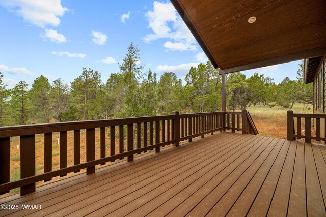 2759 Panther Cir, Overgaard, AZ 85933 - view of deck